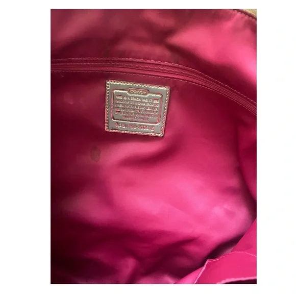 Coach Poppy Metallic Gold Leather Large Tote - Picture 5 of 5